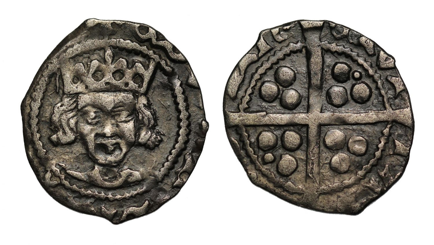 Ireland, Edward IV silver Penny, Dublin, cross and pellets issue c.1465