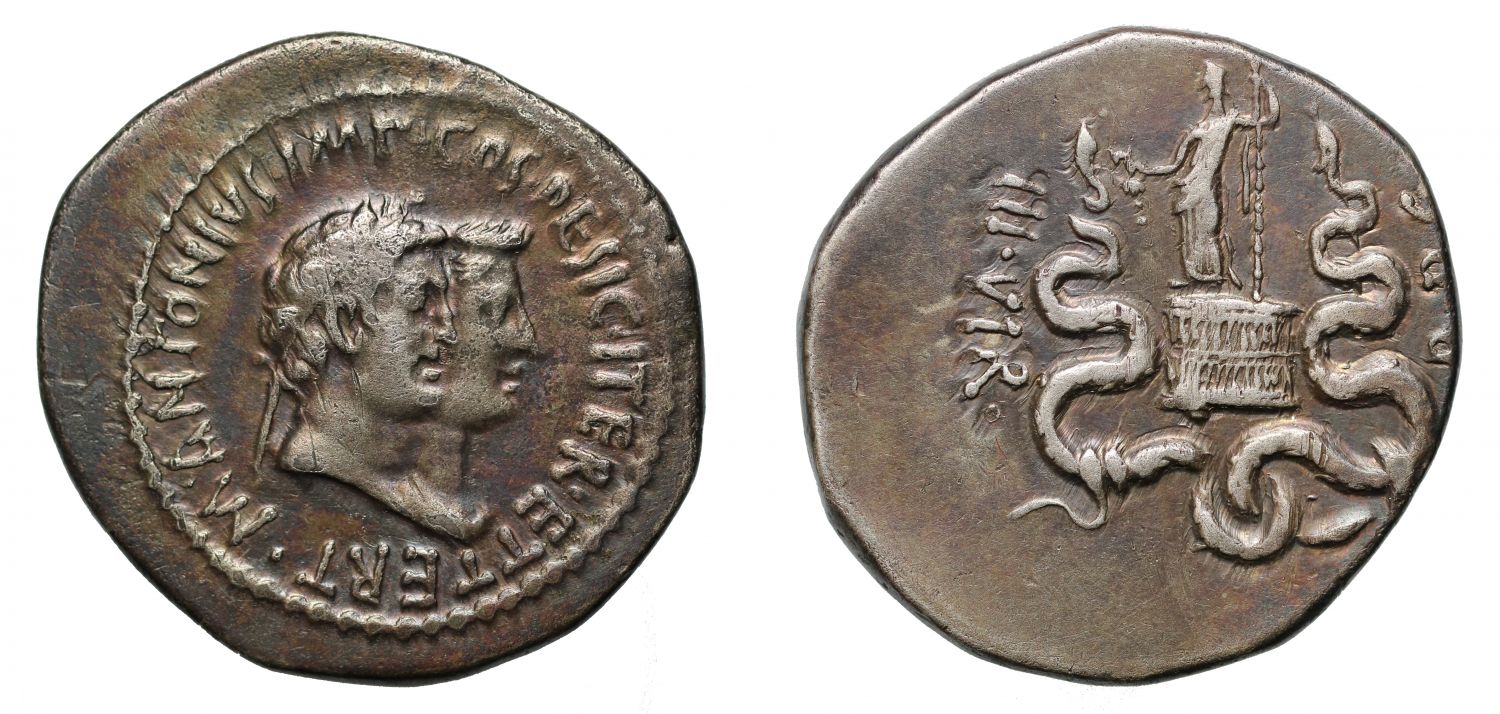 Mark Antony and Octavia, Cistophorus