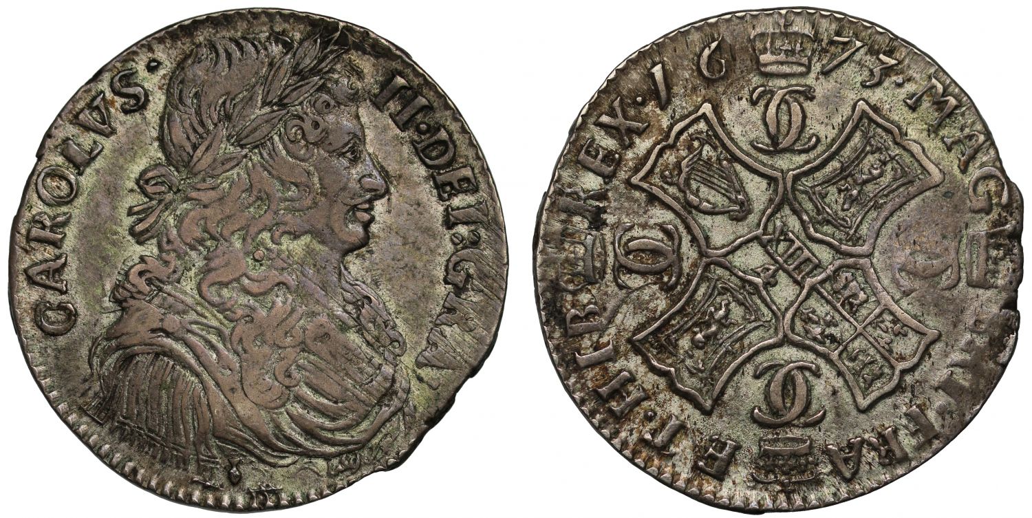 Scotland, Charles II 1673 Merk