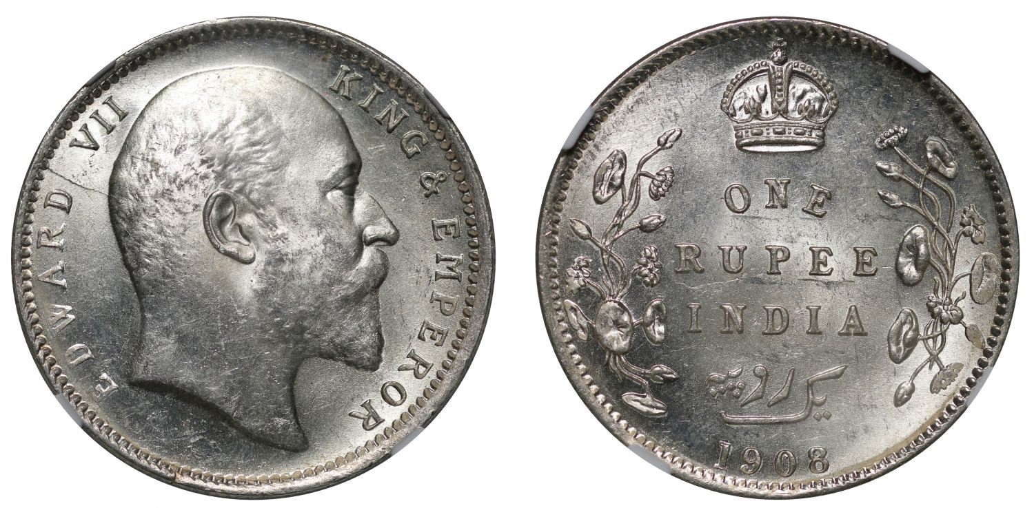 1908C Rupee MS63
