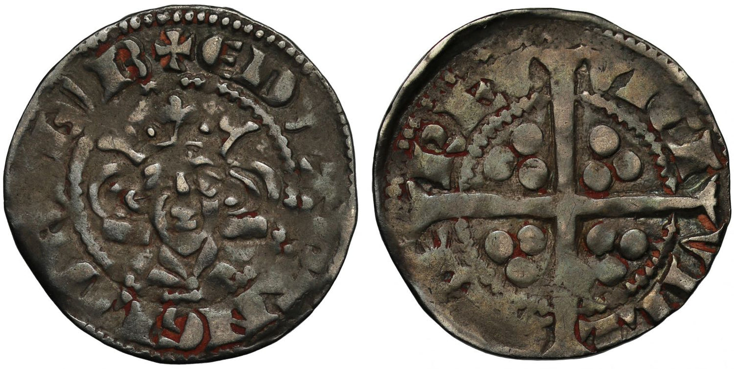 Edward I Penny, Berwick Upon Tweed Mint, wide face