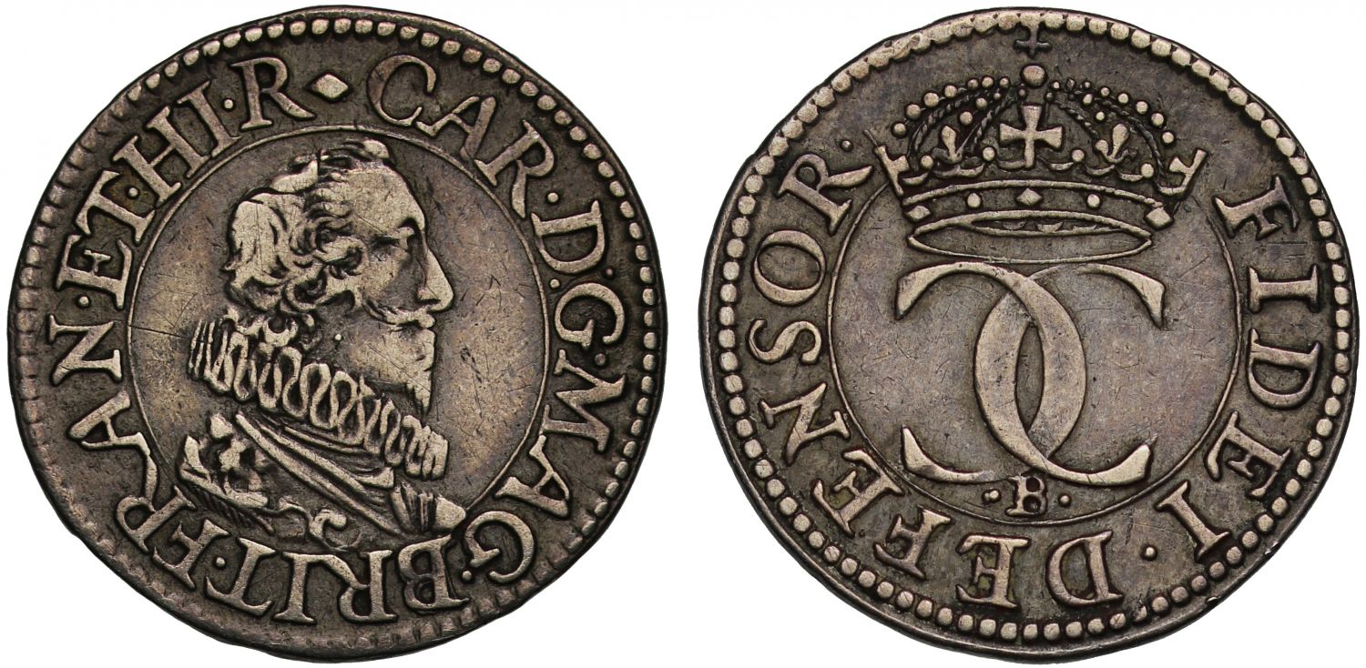 Charles I Pattern Halfgroat, engraved by Nicholas Briot