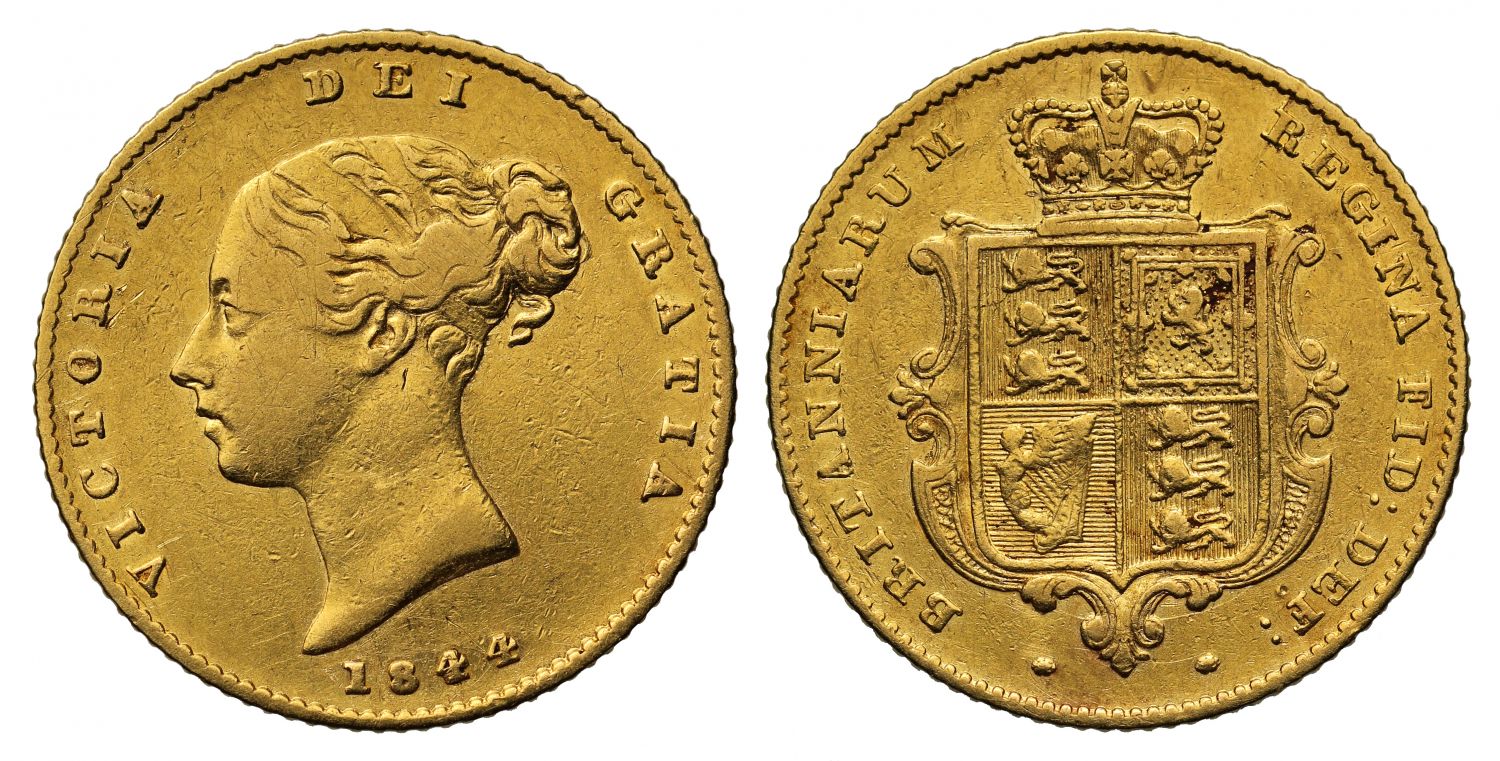 Victoria 1844 Half-Sovereign