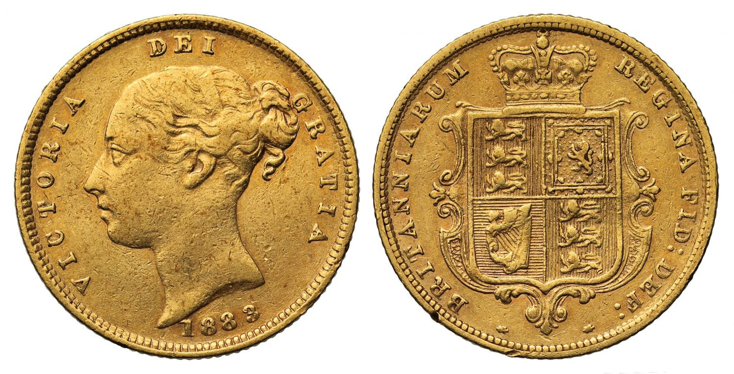 Victoria 1883 Half-Sovereign, fifth young head
