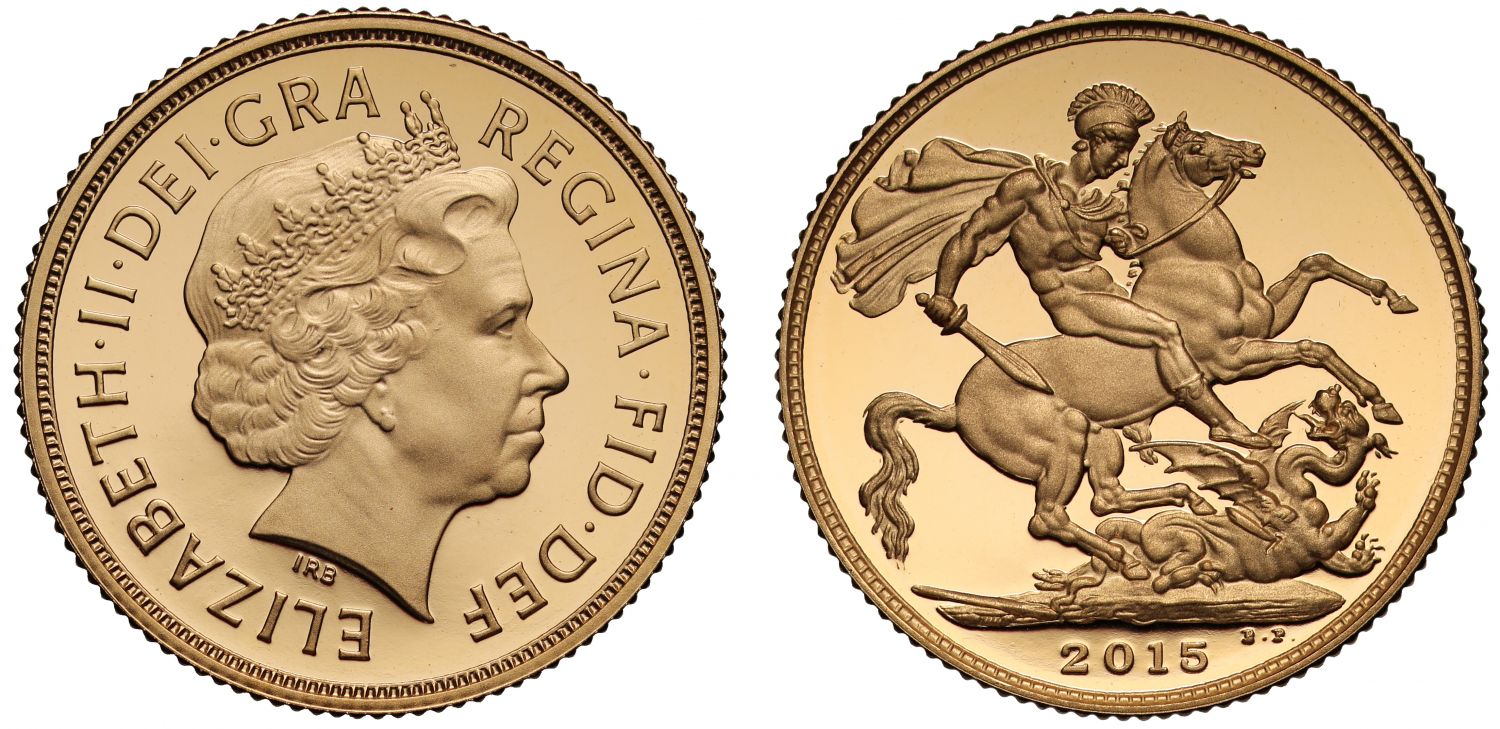 Elizabeth II 2015 proof Sovereign Ian Rank-Broadley
