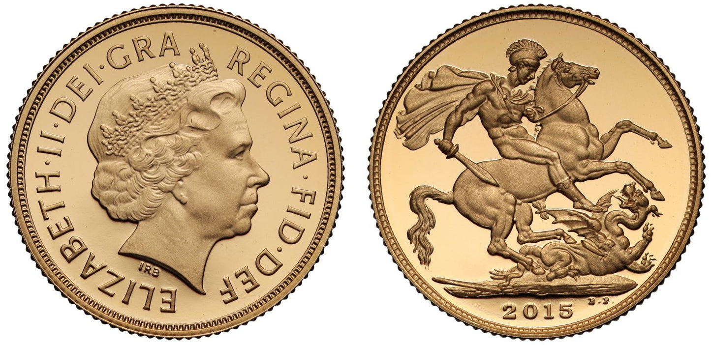 Elizabeth II 2015 proof Sovereign Ian Rank-Broadley