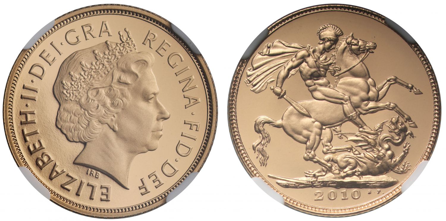Elizabeth II 2010 proof Sovereign PF70 UC