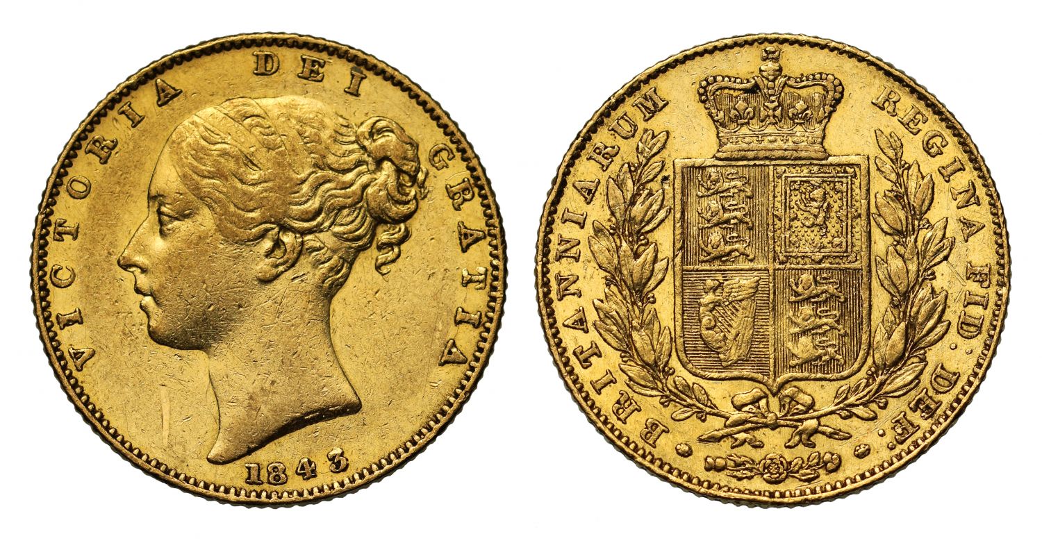 Victoria 1843 Sovereign