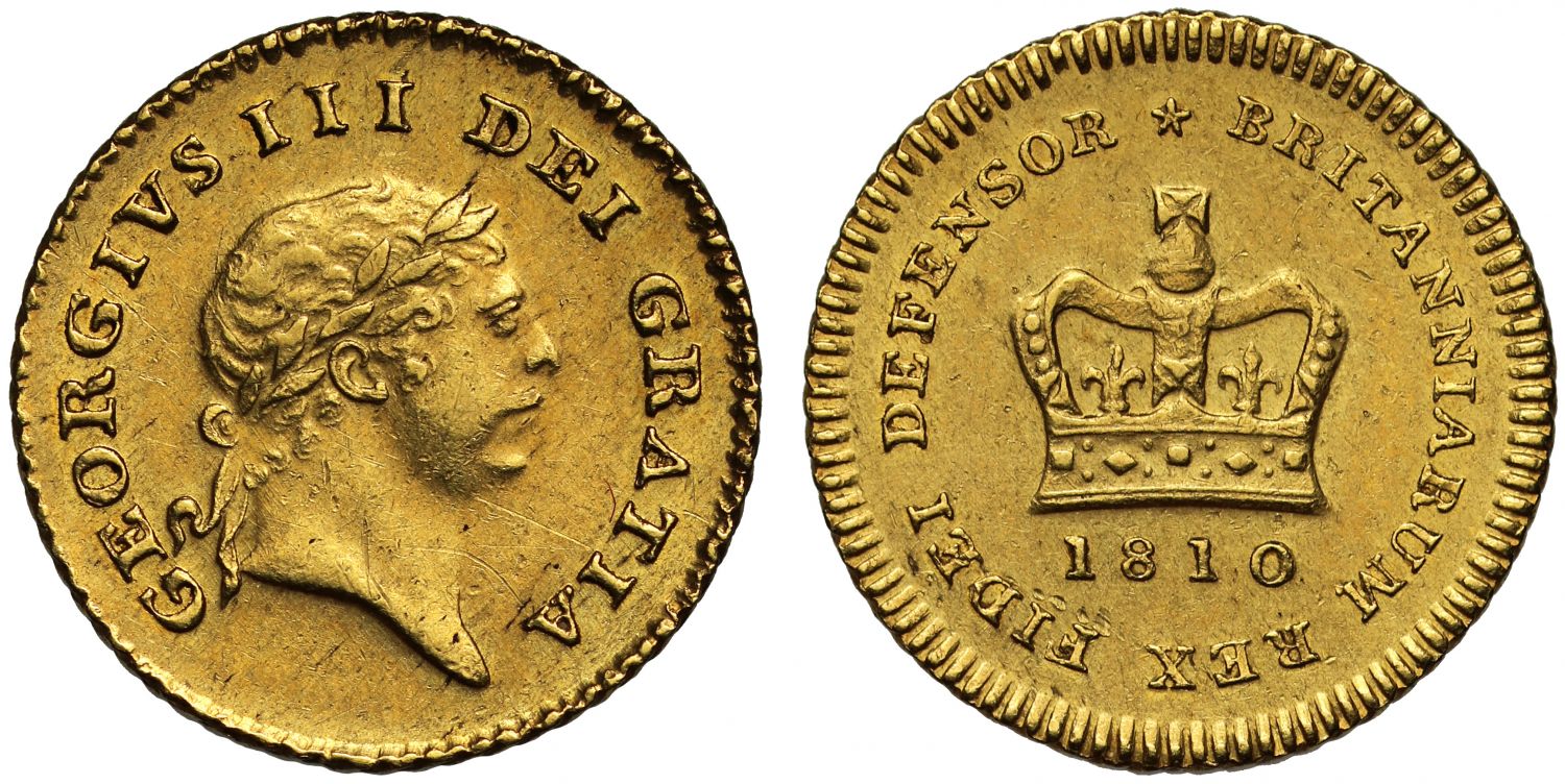 George III 1810 Third-Guinea, third type, second head