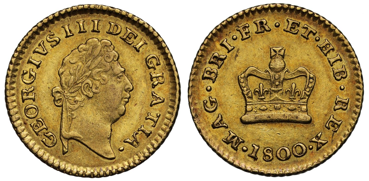 George III 1800 Third-Guinea, first bust, first type