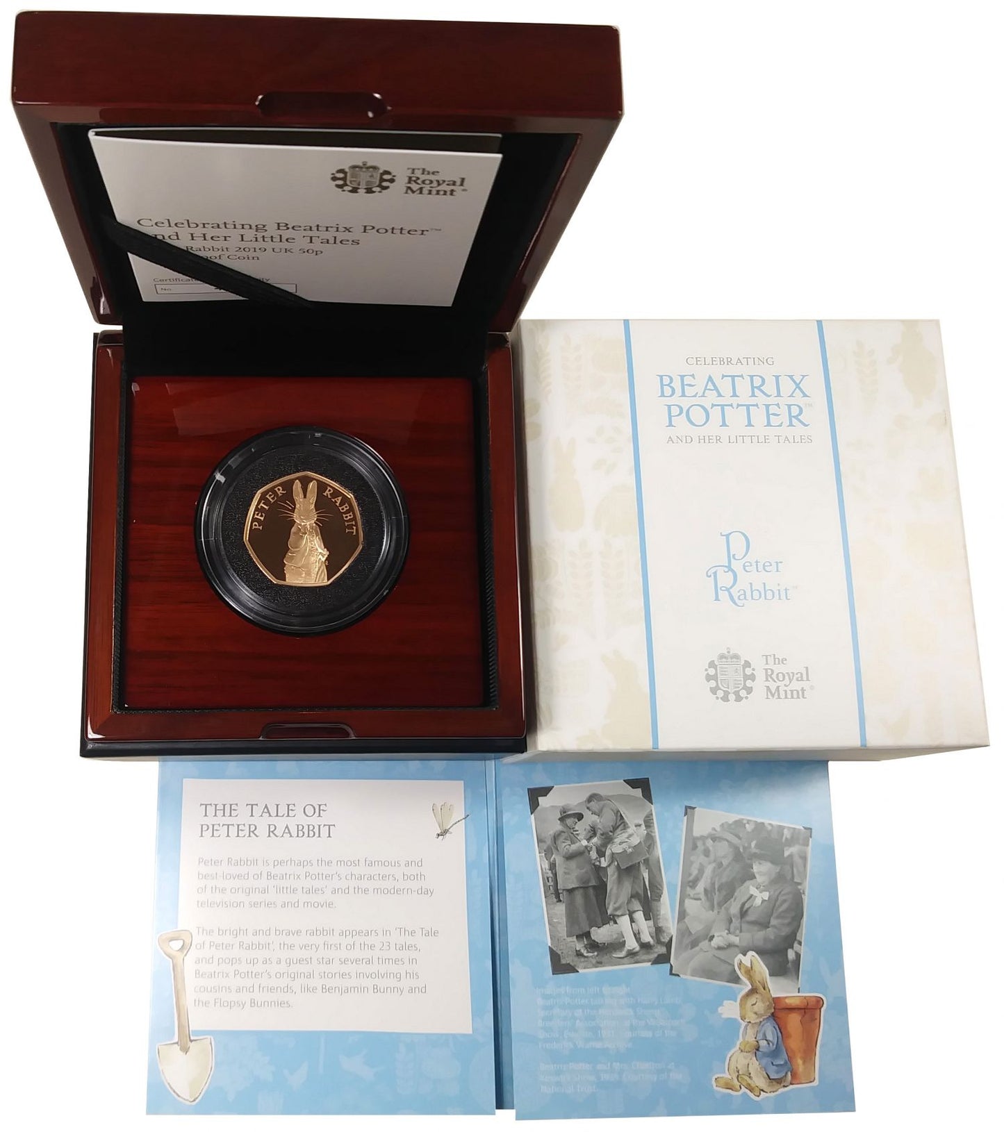 Elizabeth II 2019 gold proof 50p Peter Rabbit