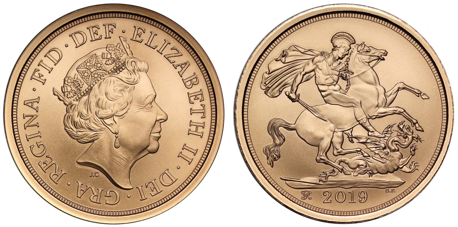 Elizabeth II 2019 plain edge 