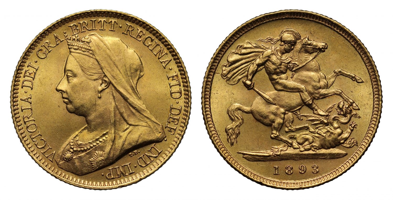 Victoria 1893 Half-Sovereign