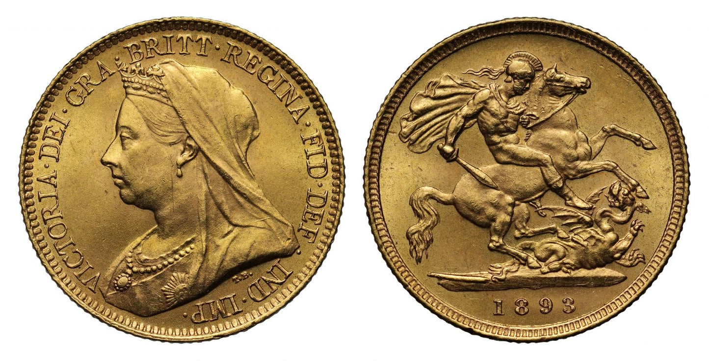 Victoria 1893 Half-Sovereign