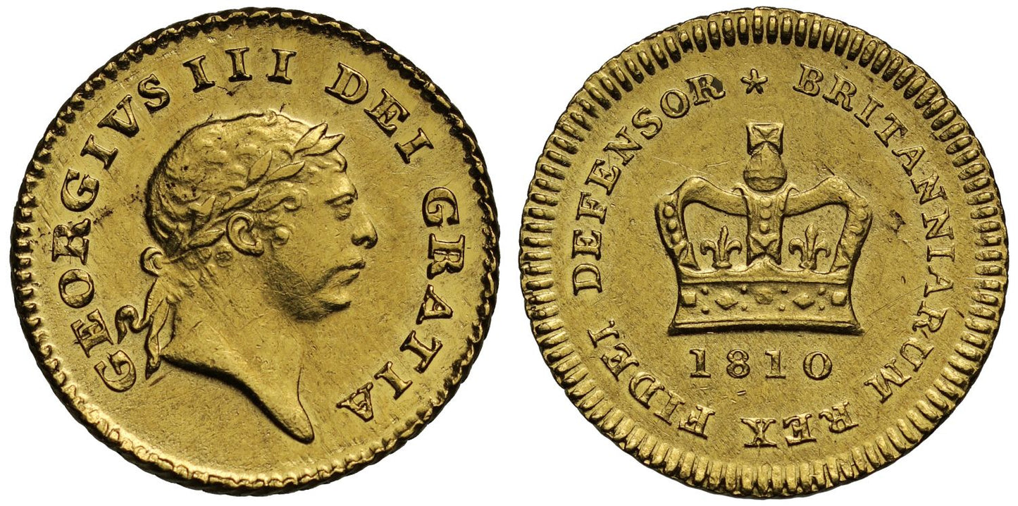 George III 1810 Third-Guinea, third type, second head
