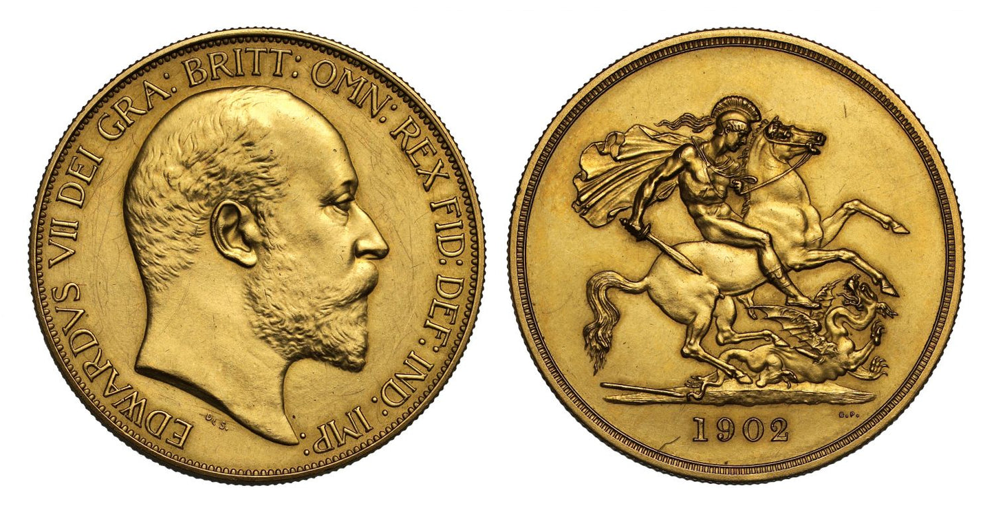 Edward VII 1902 matt proof Five-Pounds