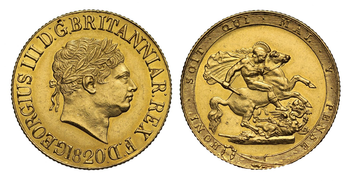 George III Sovereign 1820 open 2