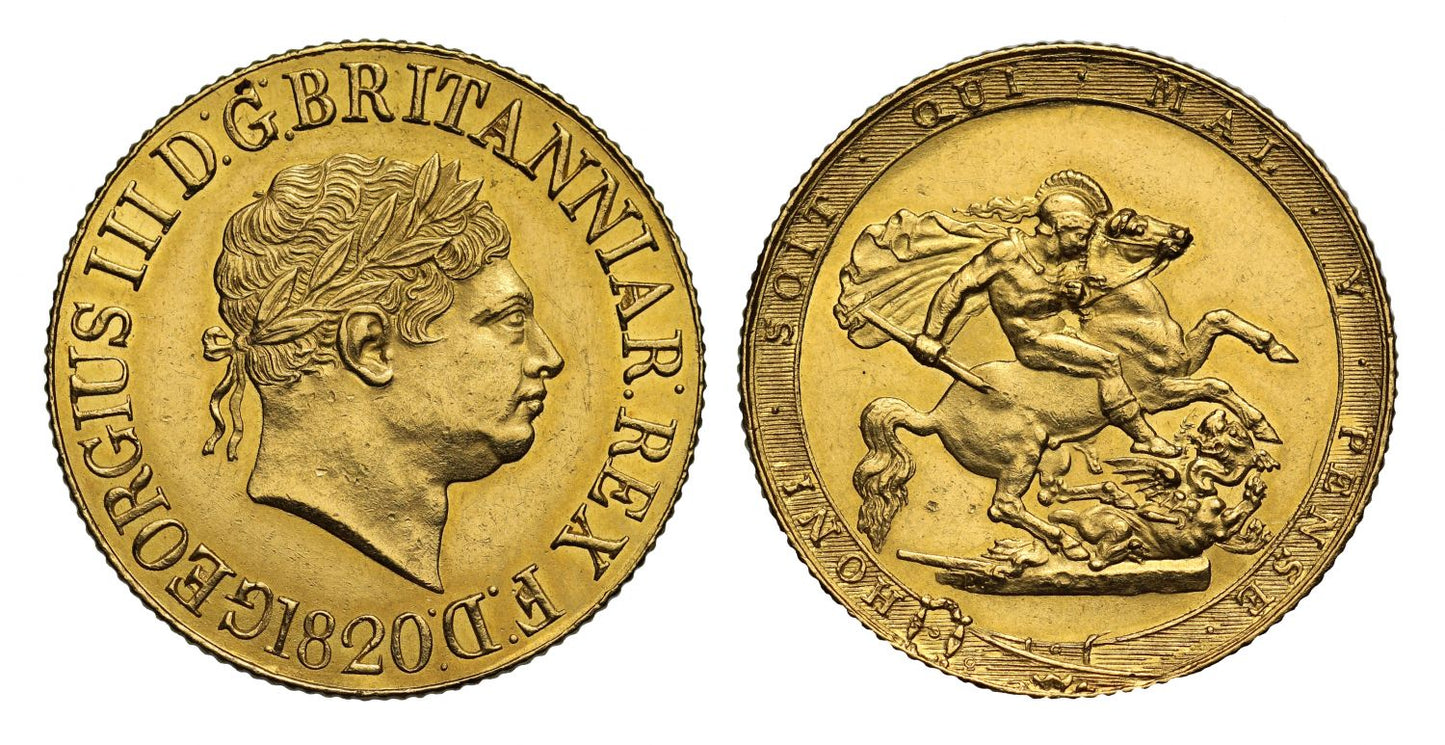 George III Sovereign 1820 open 2