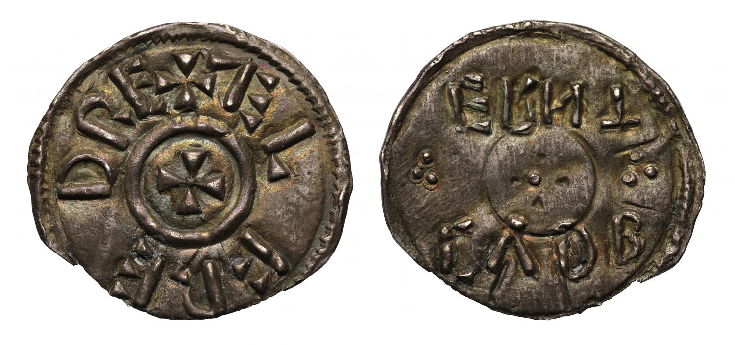 Alfred the Great Penny, retrograde Cuthberht, rare, ex Montagu and Lord Grantley