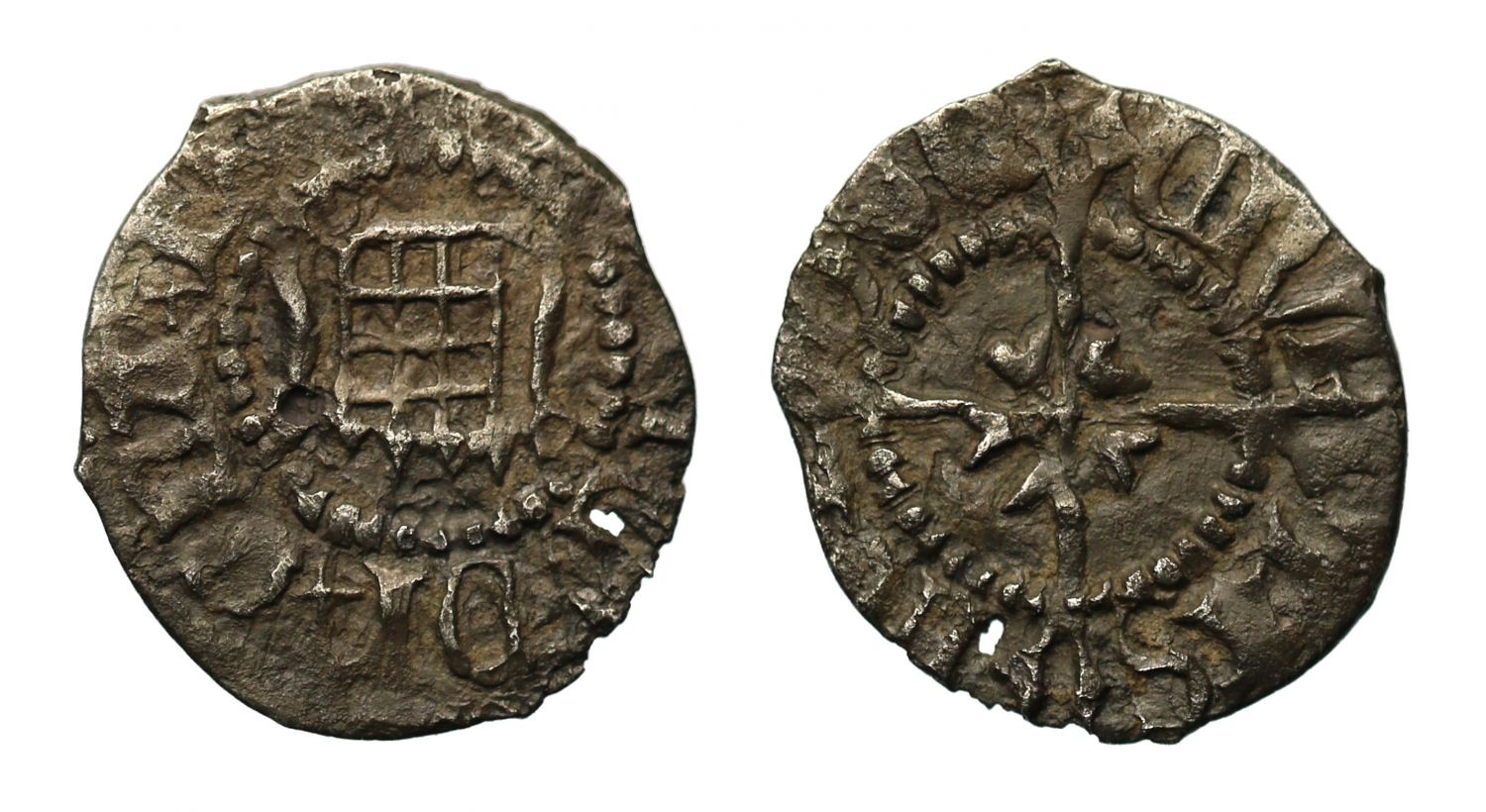 Henry VIII Farthing 1st coinage, mm portcullis, rose on reverse