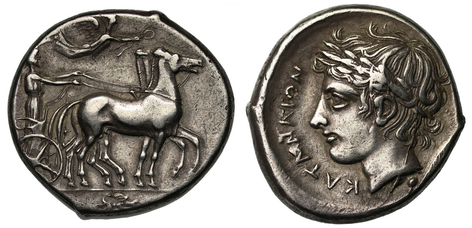 Sicily, Katane, Silver Tetradrachm