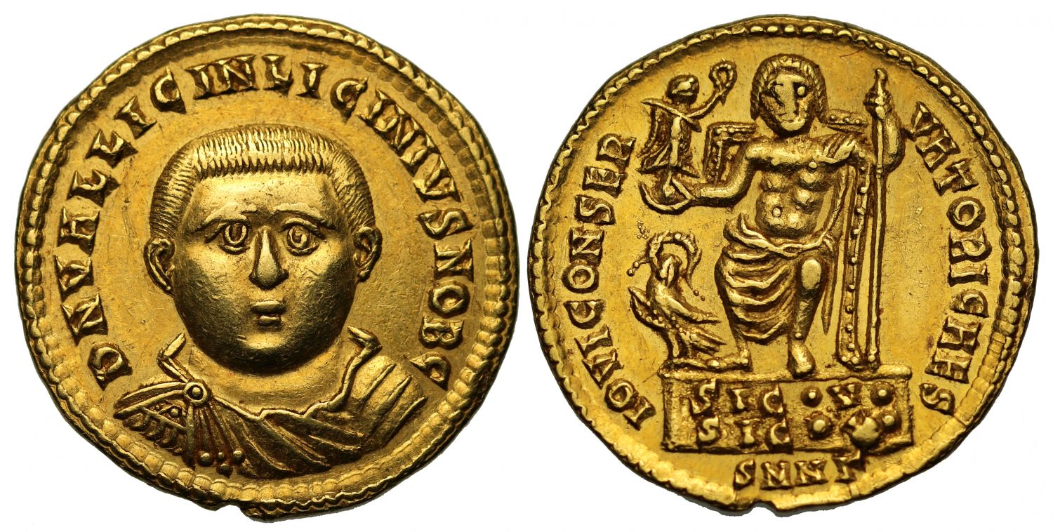 Licinius II (Caesar), Gold Aureus, Mint of Nicomedia