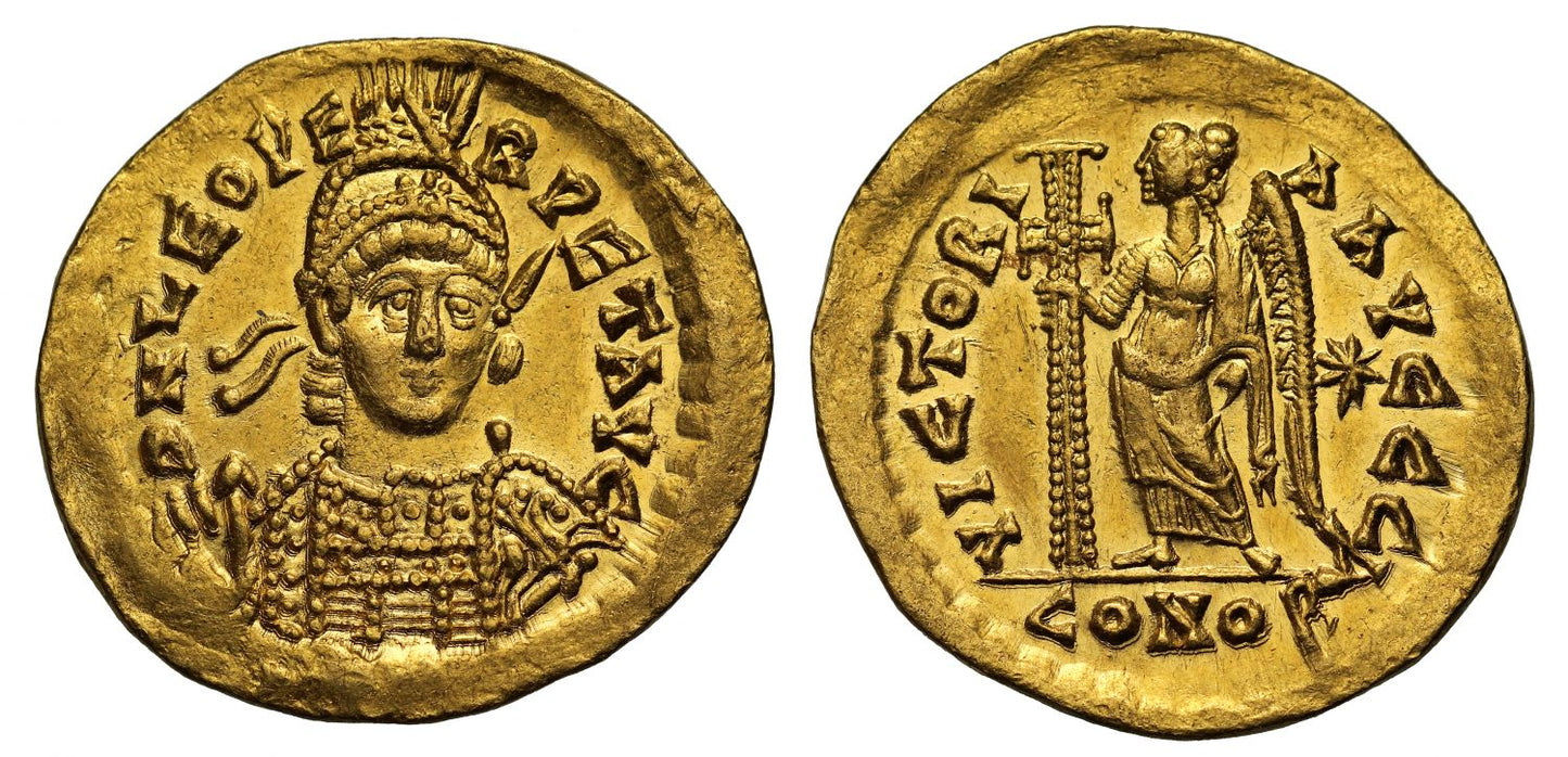 Leo I, Gold Solidus, Mint of Rome