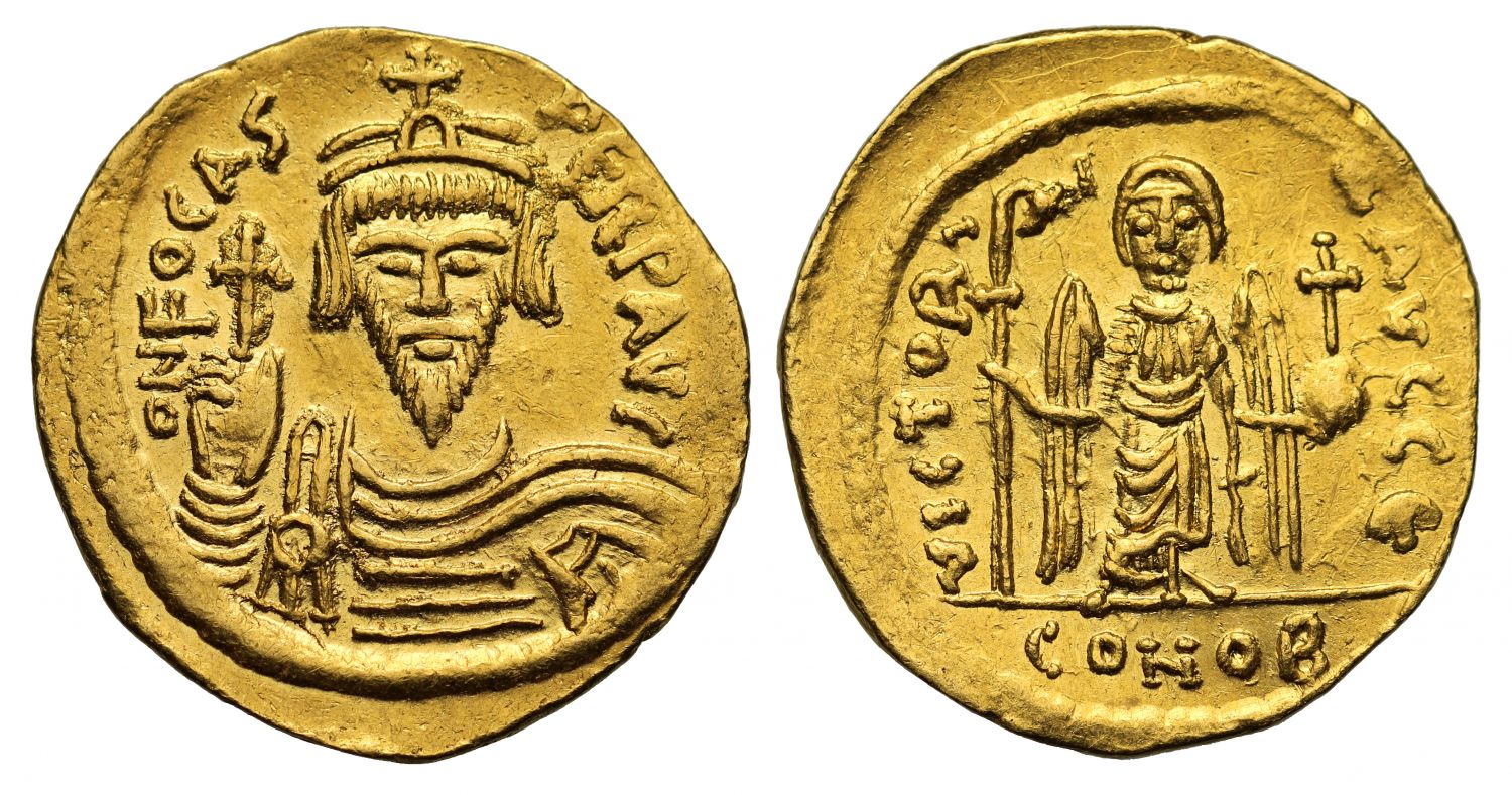 Focas, Gold Solidus, Mint of Constantinople