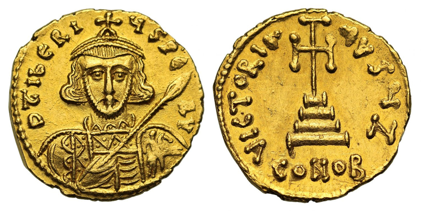 Tiberius III Apsimar, Gold Solidus, Mint of Constantinople
