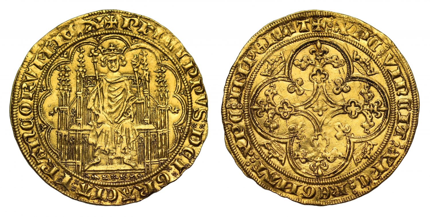 France, Philippe VI gold Ecu d'Or a la Chaise, 1346