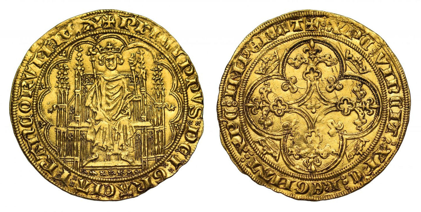 France, Philippe VI gold Ecu d'Or a la Chaise