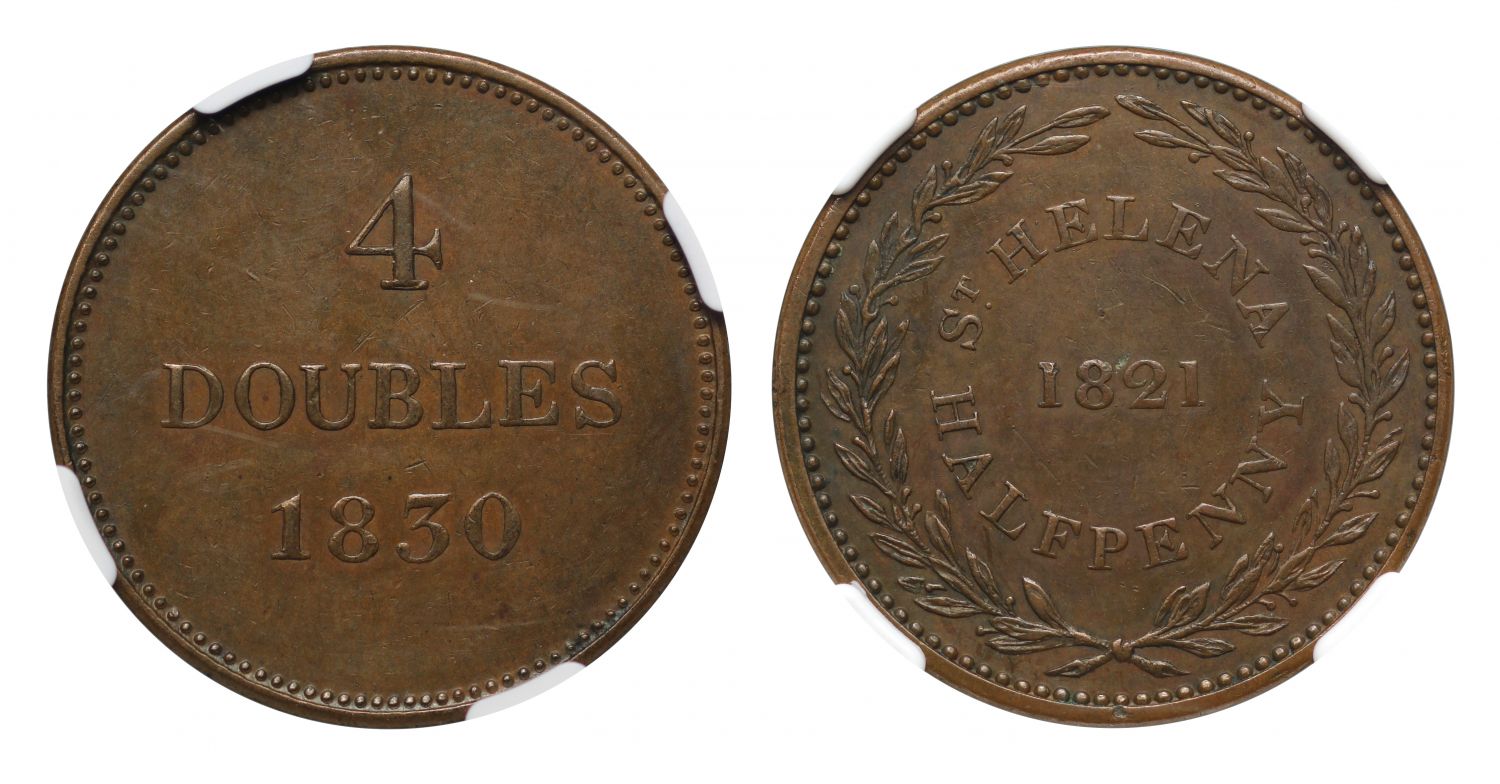 Guernsey/St. Helena Copper Mule AU53