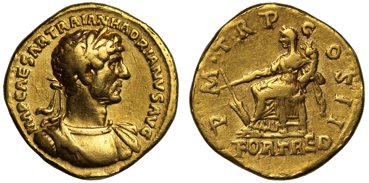 Hadrian, gold Aureus