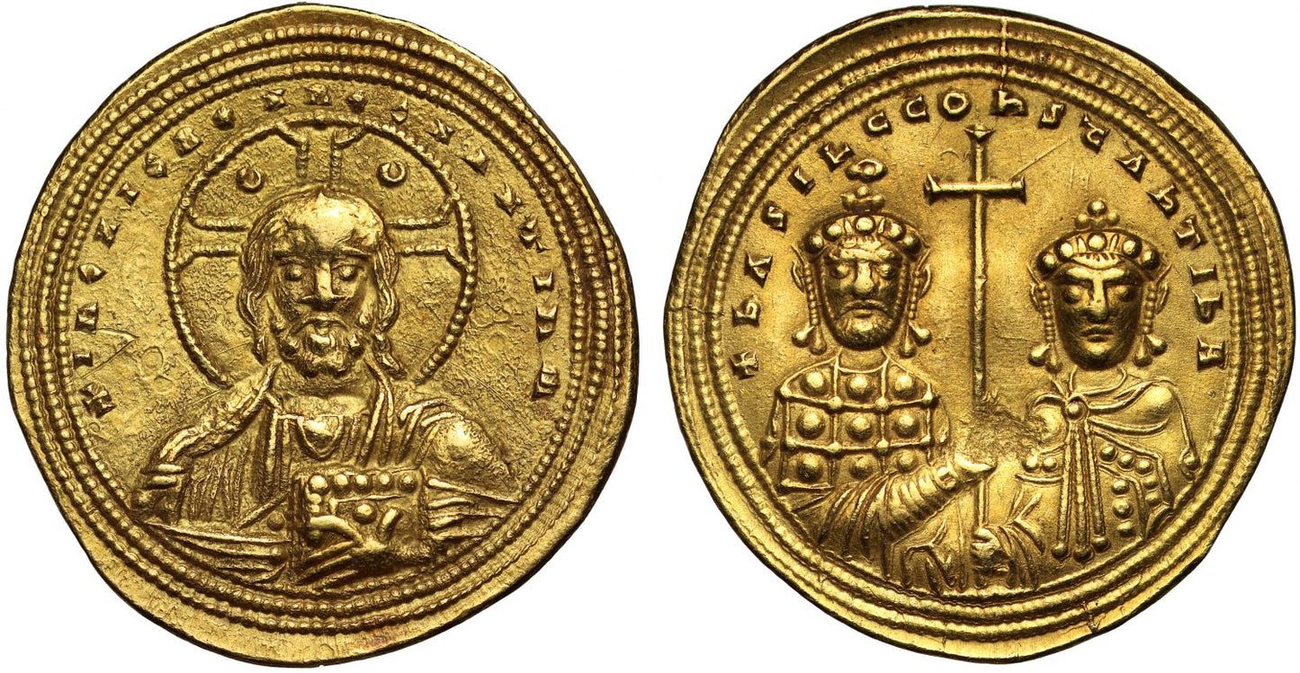 Basil II and Constantine VIII gold Histamenon, Constantinople