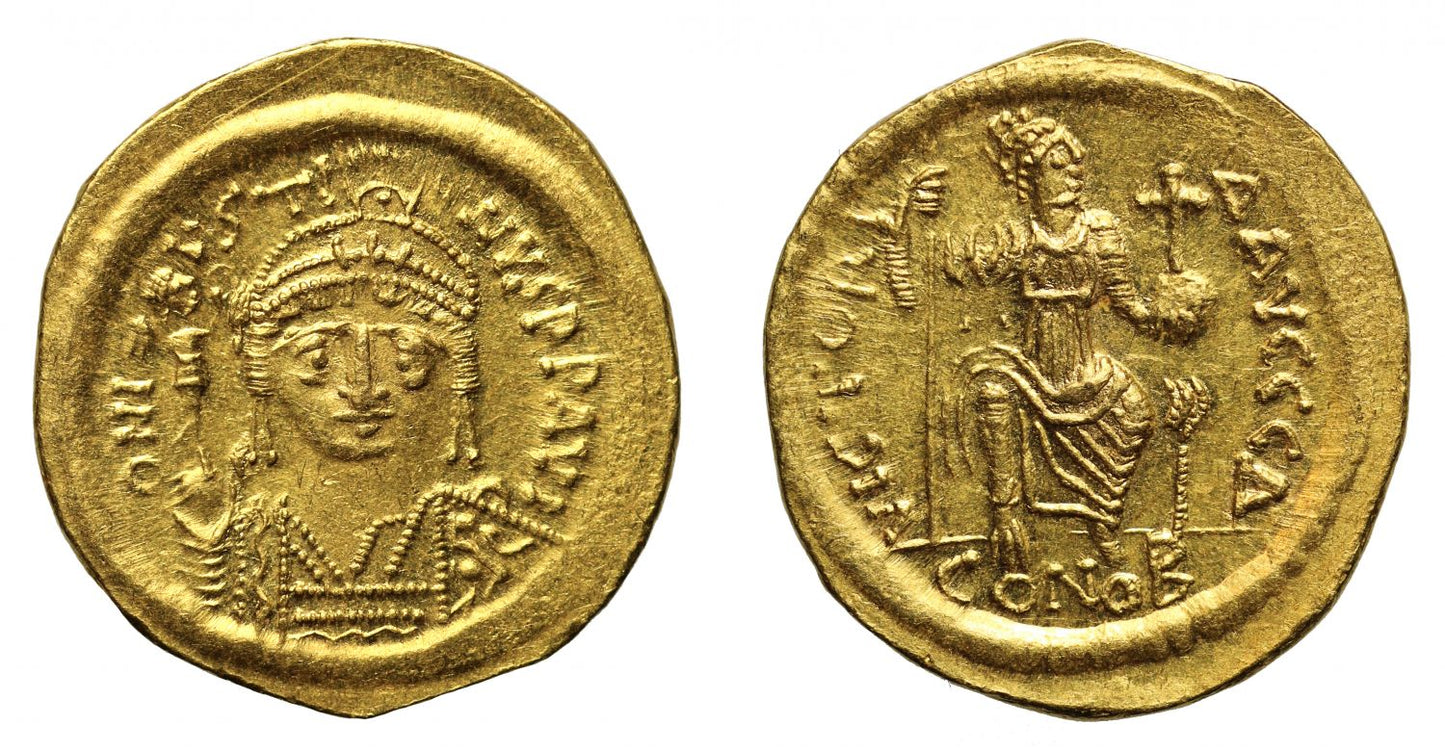 Justin II, Solidus, Constantinople, MS 5/5, 3/5