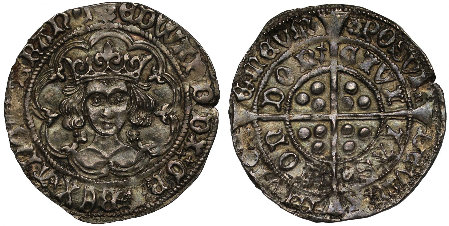 Edward IV first reign Groat, heavy coinage, London, eye after TAS