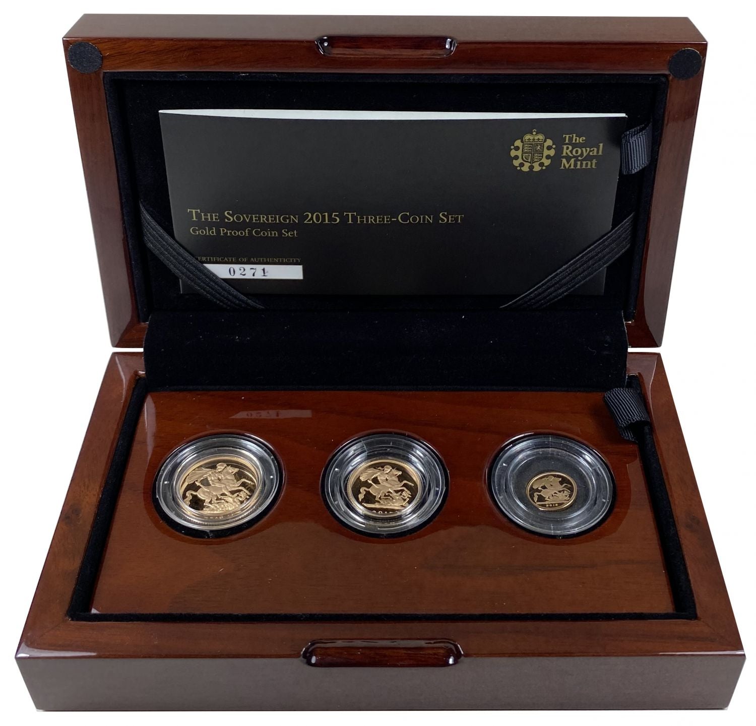 Elizabeth II 2015 3-coin proof Set IRB