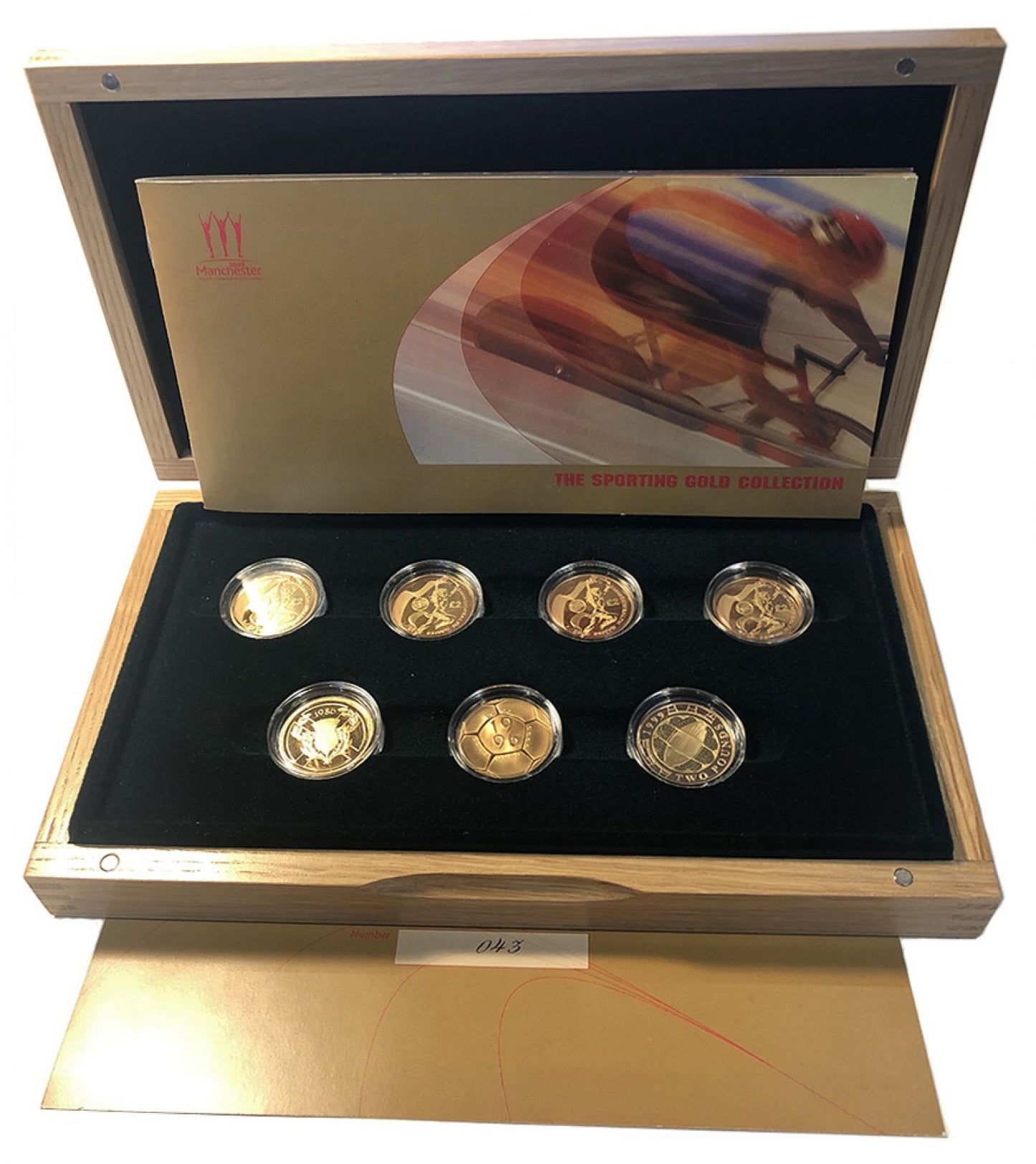 Elizabeth II 1986-2002 7-coin proof Set The Sporting Two-Pounds