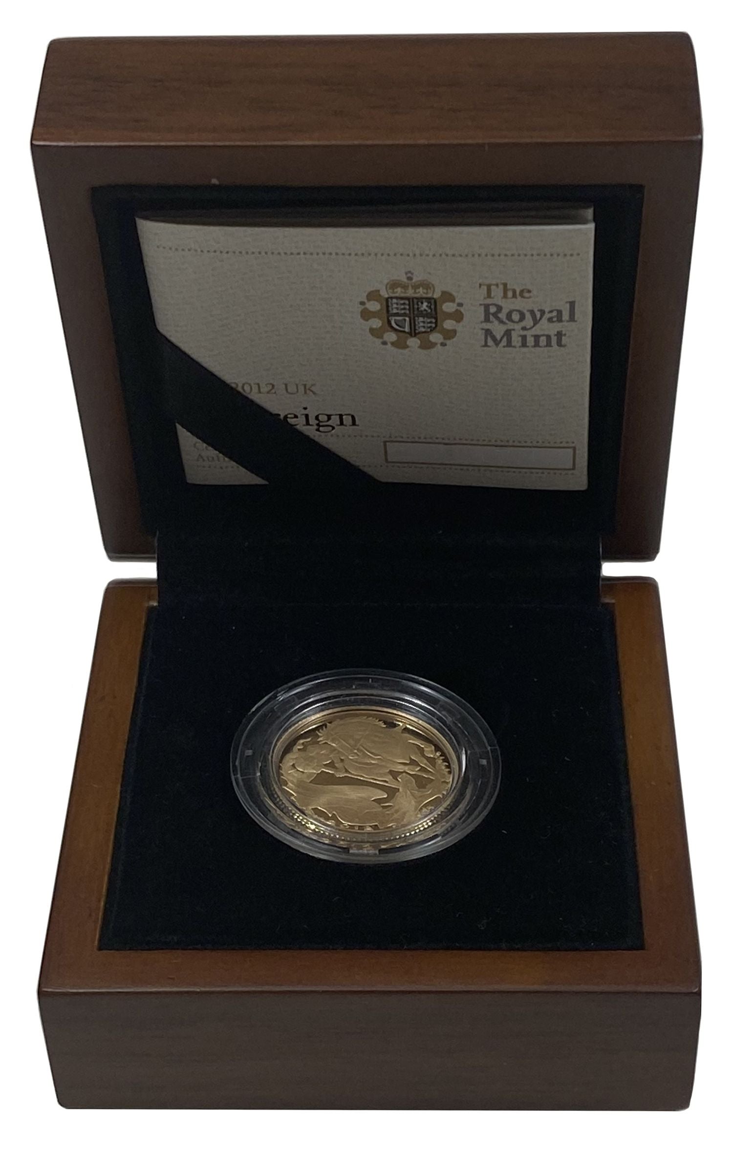 Elizabeth II 2012 proof Sovereign - Diamond Jubilee design