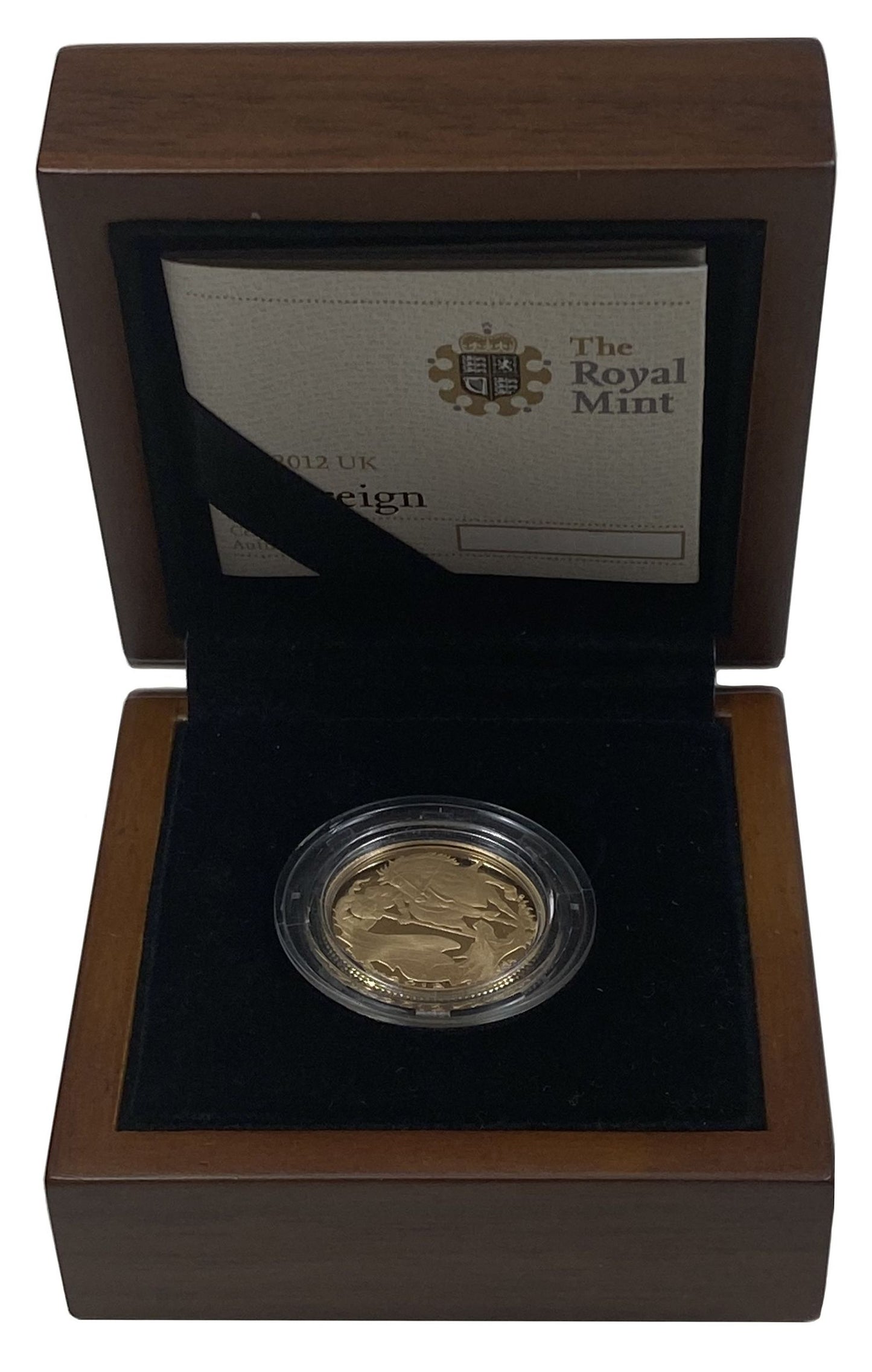 Elizabeth II 2012 proof Sovereign - Diamond Jubilee design