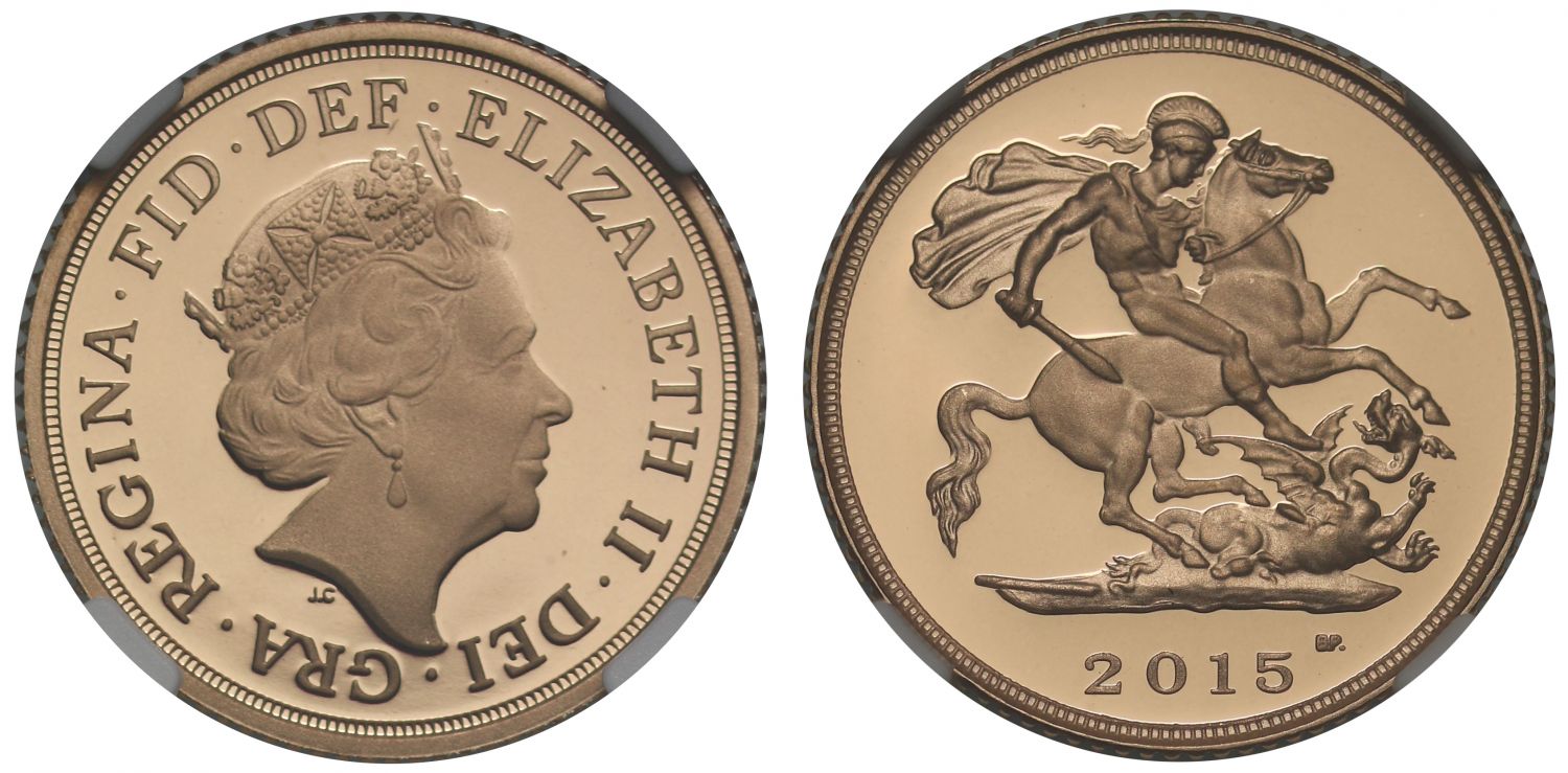 Elizabeth II 2015 PF70 UCAM Half-Sovereign (Jody Clark)