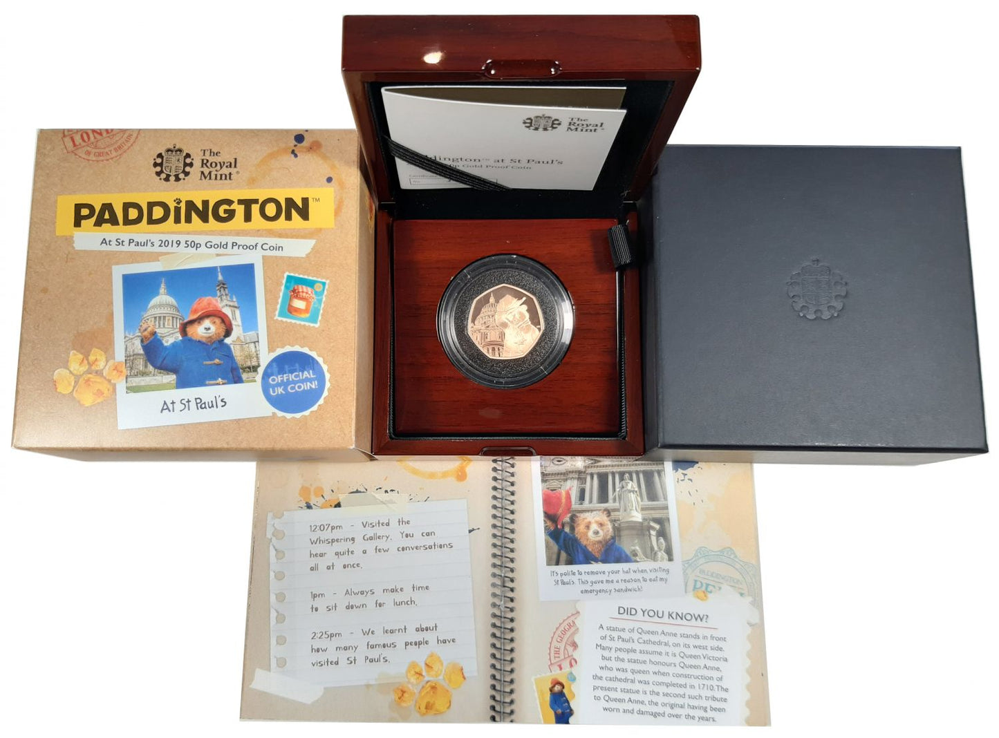 Elizabeth II 2019 PF70 UCAM gold 50p - Paddington at St Paul's Cathedral