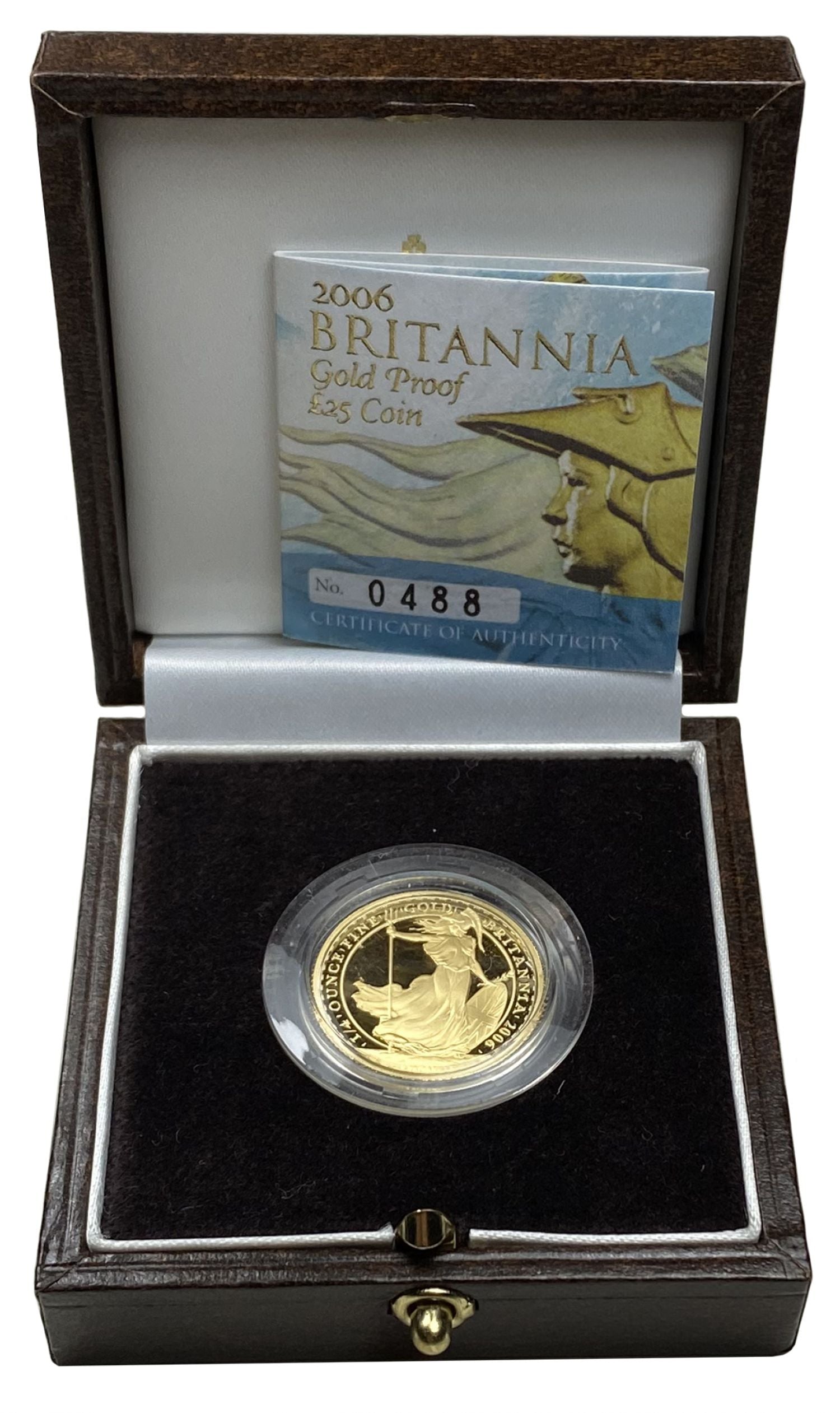 Elizabeth II 2006 Britannia gold proof Twenty-Five Pounds