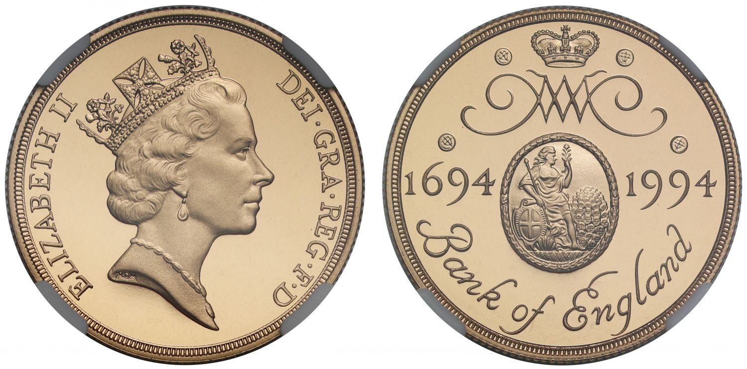Elizabeth II 1994 Two-Pounds Mule PF70 ULTRA CAMEO
