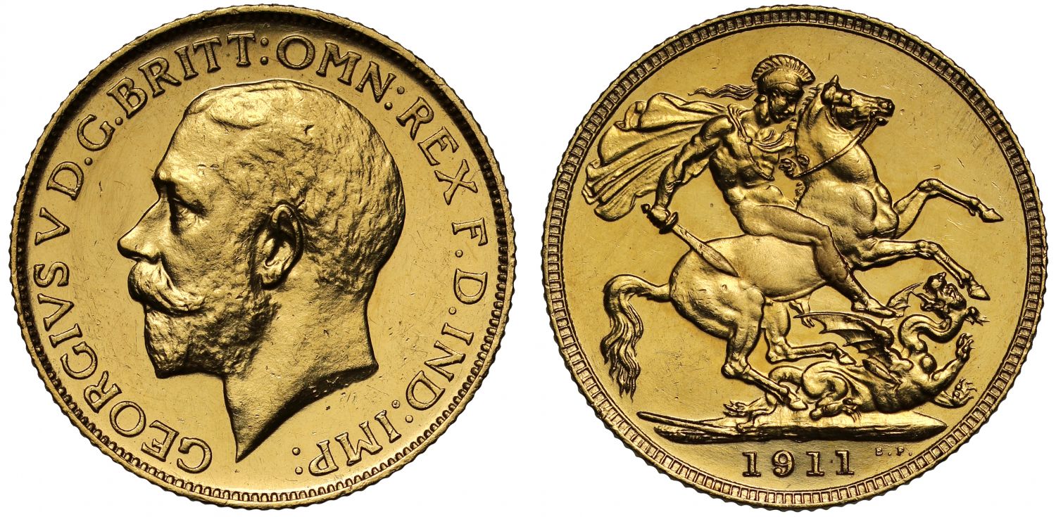 George V 1911 proof Sovereign