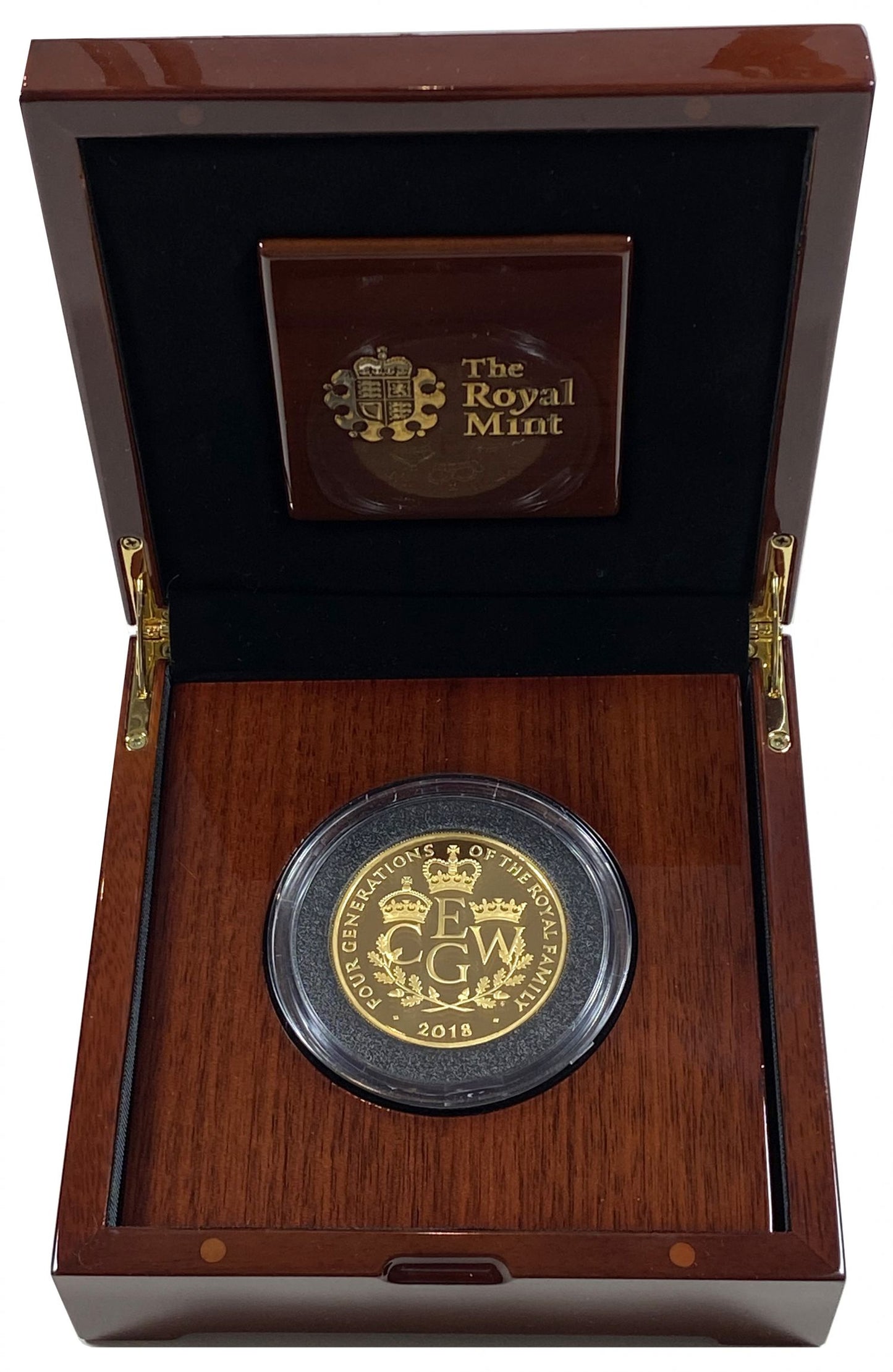 Elizabeth II 2018 PF70 UCAM gold proof Five Ounces  – Four Generations of the Royal Family