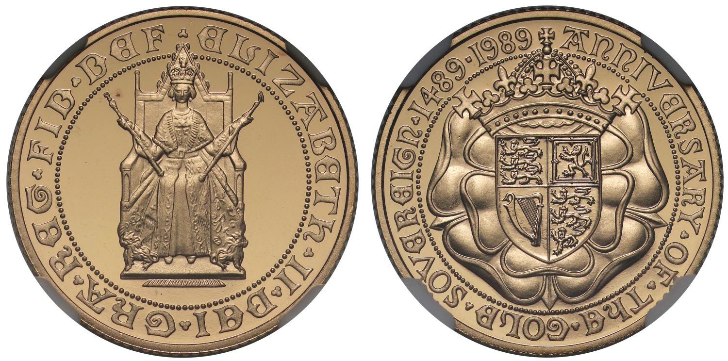 Elizabeth II 1989 proof Sovereign PF70 ULTRA CAMEO