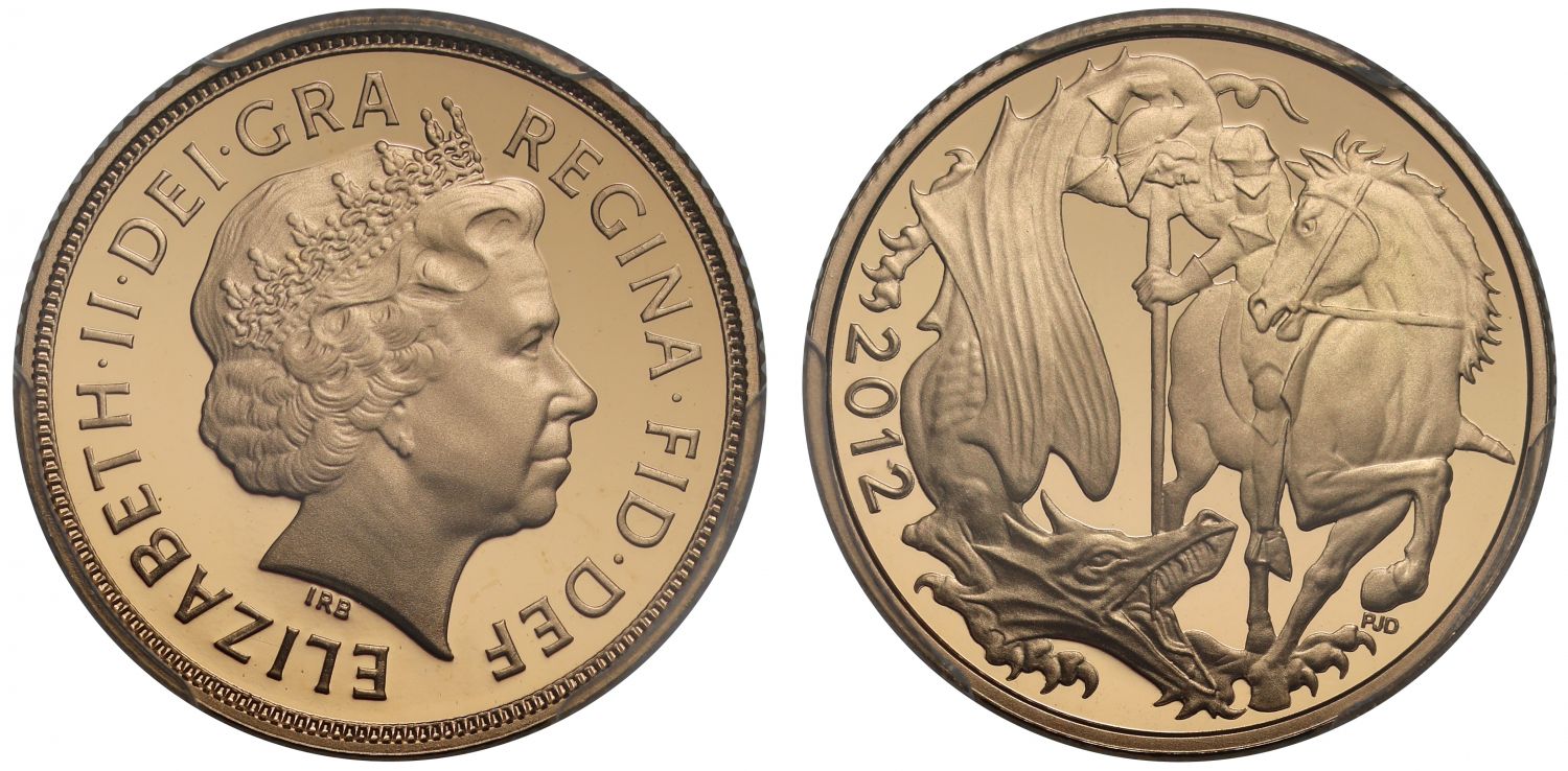 Elizabeth II 2012 proof Sovereign PR69 DEEP CAMEO