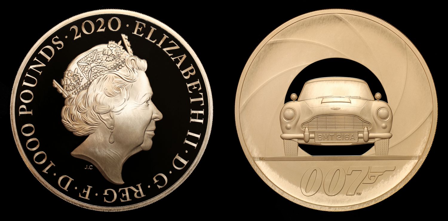 Elizabeth II 2020 1 kilo gold proof £1,000 James Bond Special Issue