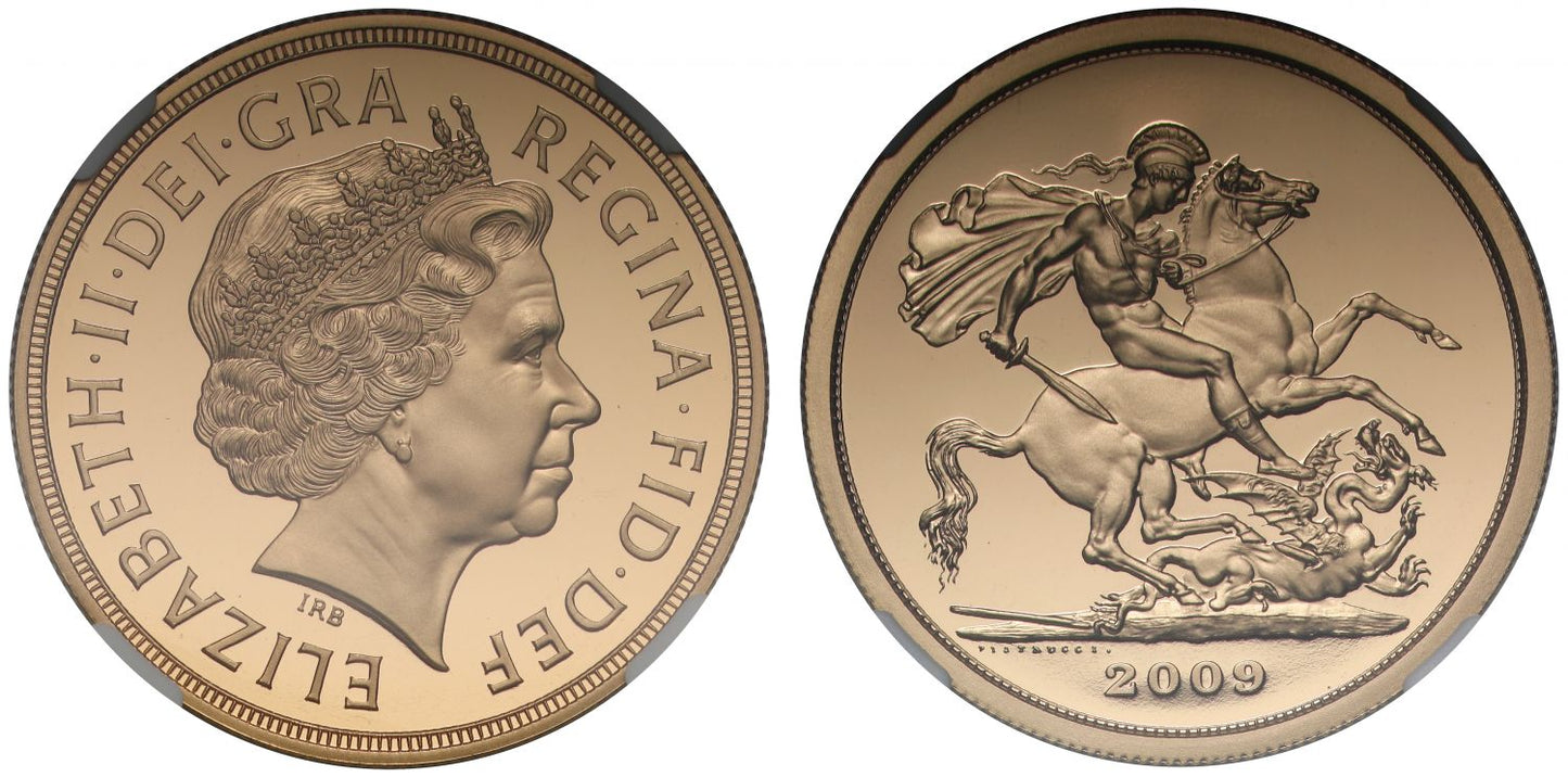 Elizabeth II 2009 Five-Pounds PF70 ULTRA CAMEO
